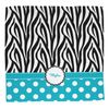 YouCustomizeIt Personalized Dots & Zebra Washcloth