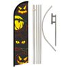 Halloween Eyes Windless Advertising Banner Flag & Pole Kit