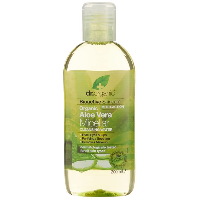 Dr. Organic Aloe Vera Tüm Cilt Tiplerine Uygun Micellar Temizleme Suyu 200 ml