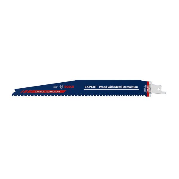 Bosch Professional 3x Expert ‘Wood with Metal Demolition’ S 1167 XHM Reciprocating Saw Blade (for Wood with tough metal, Length 225 mm, Accessories Reciprocating Saw)