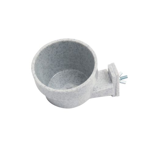 Lixit Quick Lock Cage Bowls for Small Animals and Birds. (10oz, Granite)