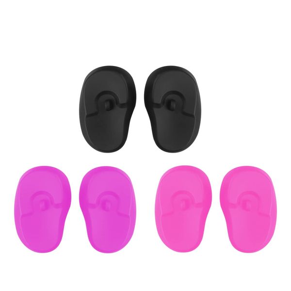 Healvian 3 Pairs Earmuffs Silicone Ear Dryer Ear Protectors for Hairdressing Hair Perm Dye Highlight