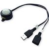 DC 5V 2A PIR Motion Activated Mini Body Sensor Switch with USB Interface Cable for LED Strip Light (with Light Sensor, Black)