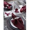 DII Solid Napkin Set Collection, 20x20, BlackBerry, 6 Piece