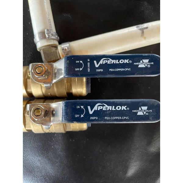 American Valve Viperlock 1” Push Fit Ball Valve