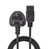 LINDY 2m UK 3 Pin Plug to IEC C19 Power Cable Black