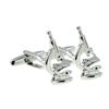 Rhodium Plated Scientific Microscope Cufflinks Presented in a Cufflink Box X2AJ428