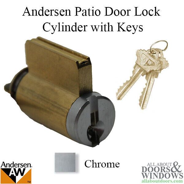 Andersen Door Lock Cylinder For Patio Doors Chrome Frechwood Door Lock Cylinder