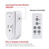 Wireless Remote Control Electrical Outlet Switch for Lights, Fans, Christmas ...