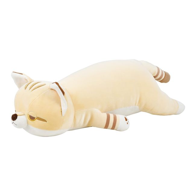 Liv Heart 48906-24 Premium Nemu Nemu Animals Hug Pillow, Sunako the Sand Cat, Size M, Total Length: Approx. 21.3 inches (54 cm), Stuffed Animal, Present, Soft, Fluffy