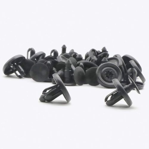 JUTOSU 100pcs 7mm Hole Diameter For Toyota Push Engine Under Cover Retaining Clip Hole Rivet Fastener Mud Flap Nylon Bumper Fender Clip Fender Clip Fastener For Toyota