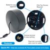 CubeTECH Bathroom Light Pull Cord and Fitting Kit - Black Bathroom Light Switch with Ceiling Pendant Cord, Accessory