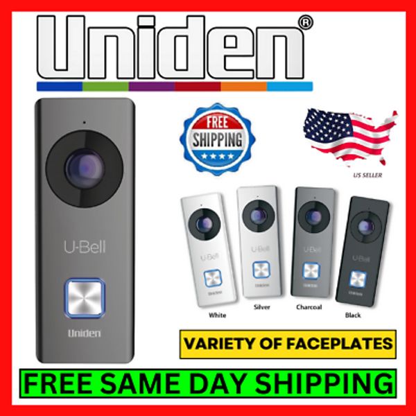 Uniden Full HD Wireless 2-Way Video Doorbell, Motion Sensor, Night Vision,  180°