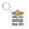 Nacho Average Page Boy Keyring Key Chain