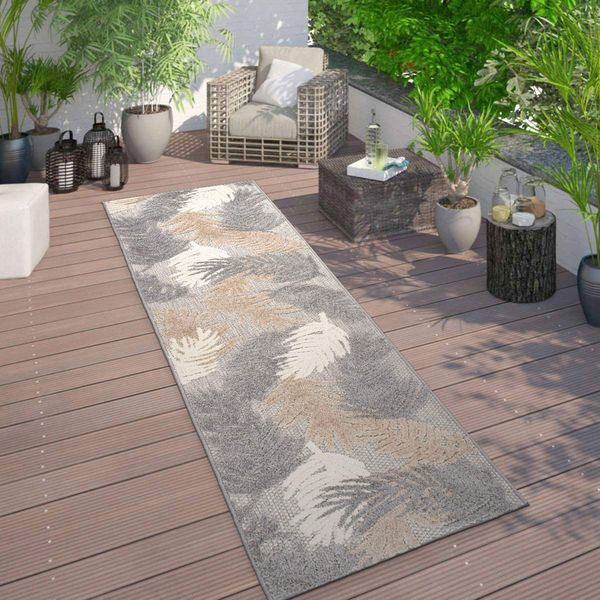 Indoor Outdoor Rugs Tropical Floral Modern Outdoor Carpet Runner Patio Rugs 2x7