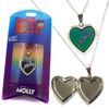MOLLY PERSONALISED HEART SHAPED NAMED MOOD LOCKET FUN GIFT PRESENT