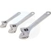 3Pcs Tolsen 6/8/10inch Crescent Adjustable Wrench Set SAE Metric Scale