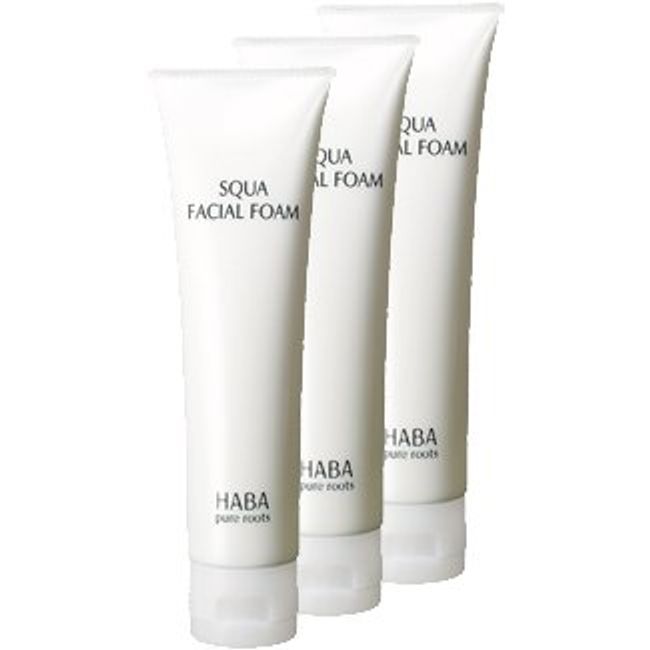 HABA Squa Facial Foam, 3.5 oz (100 g), 3.5 oz (100 g) x 3 Packs