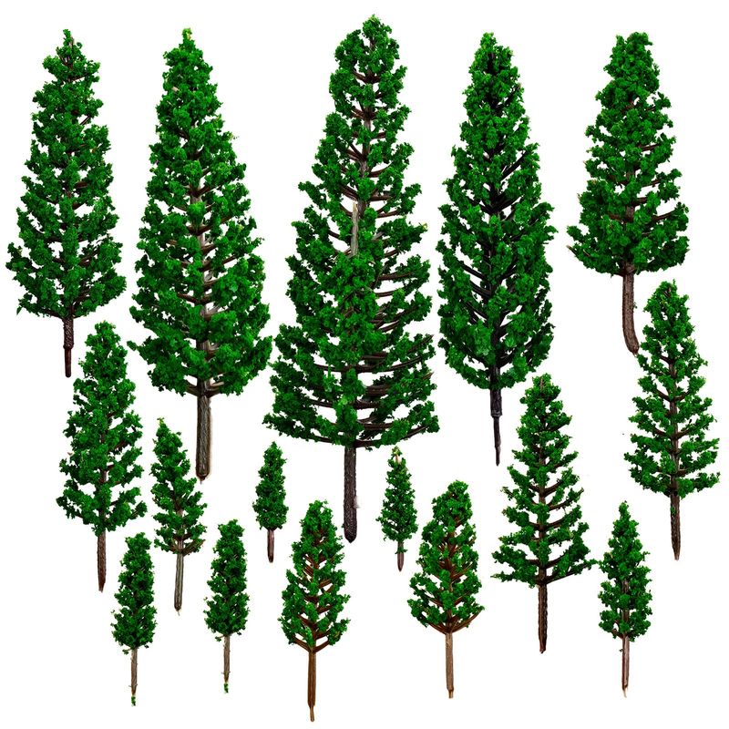16pcs Model Trees Mixed, Mini Pine Trees Model Tree Diorama Tree ...