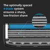 Dorco Pace 4 Pro - Four Blade Razor Shaving System - 16 Cartridges (No Handle)