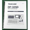 Tascam DP-32SD Owner's Manual: Full Color & Protective Covers!