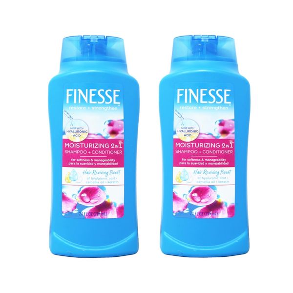 Finesse Moisturizing 2-in-1 Shampoo + Conditioner - 24 fl oz, 2 Pack