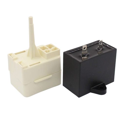 ApplianPar W10613606 Refrigerator Compressor Start Relay and Capacitor for Whirlpool KitchenAid Kenmore Fridges W10416065, PS8746522, 67003186