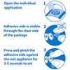 OrthoDots CLEAR (24 Count) - Moisture Activated, Silicone Dental Wax Alternative for Pain Caused by Braces. OrthoDots Stick Better & Stay on Longer than Orthodontic Wax (24 Count Clear)