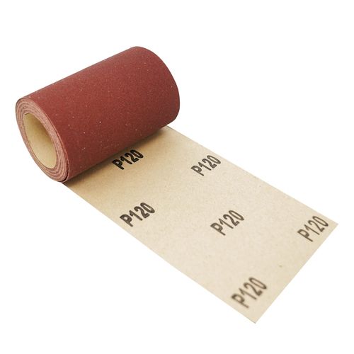 Dapetz ® ALUMINIUM OXIDE SANDING ROLL 115mm 5m RED GRIT 120 Triangle Sander, Ideal For Grinding Polishing Of Metal, Non-Metal, Wood, Rubber, Leather, Plastic, Stone, Glass And Other Materials.