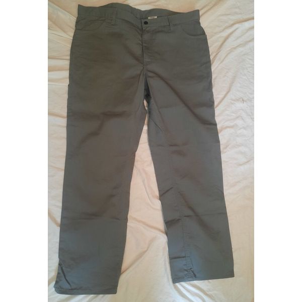 Crude FR Pants Mens 42x34 Gray Work Pants Fire Resistant Custom HR Drilling NWOT