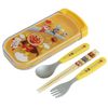 LEC Anpanman Slide-Open 3 Piece Set (Chopsticks, Spoon & Fork) Yellow