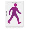 Pedestrian Sign Stencil - Mini/Small/Medium Walking Man Stencil Template by CraftStar (A4 (Medium))