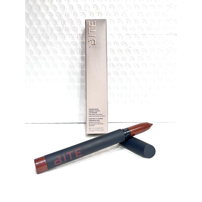 Bite Beauty Power Move Matte Creme Lip Crayon Calvados (Spiced Toffee) Full Size