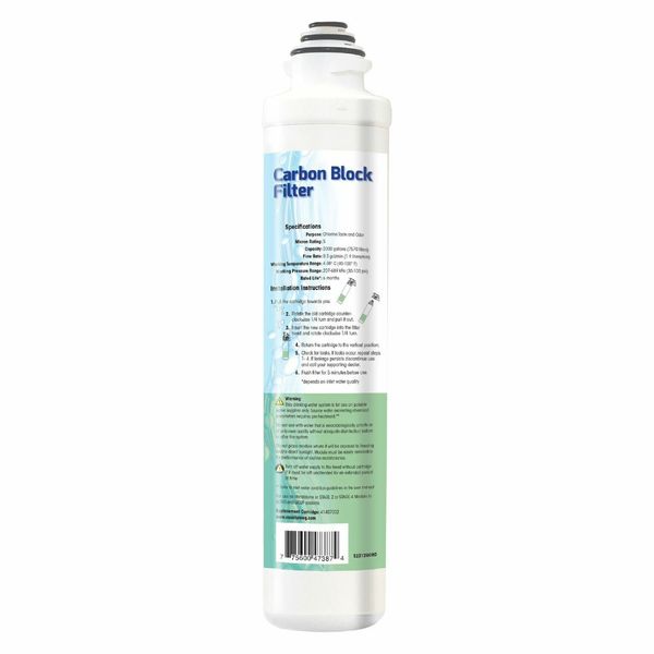 Aqua Flo 41407002 Carbon Block Quick Change Filter 5 Micron