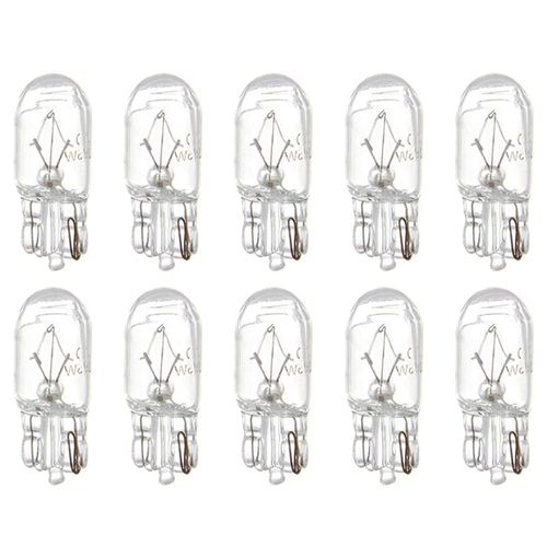 cciyu T10 168 194 W5W Halogen Light Bulb Instrument Cluster Gauge Dash Lamp (10pack white)
