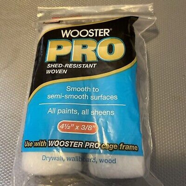 Wooster Pro Paint Rollers 4-1/2” x 3/8”