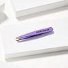 Tweezerman Mini Slant Travel Tweezers For Eyebrows, Travel Tweezers for Eyebrows, Facial Hair, Ingrown Hair (Blooming Lilac)