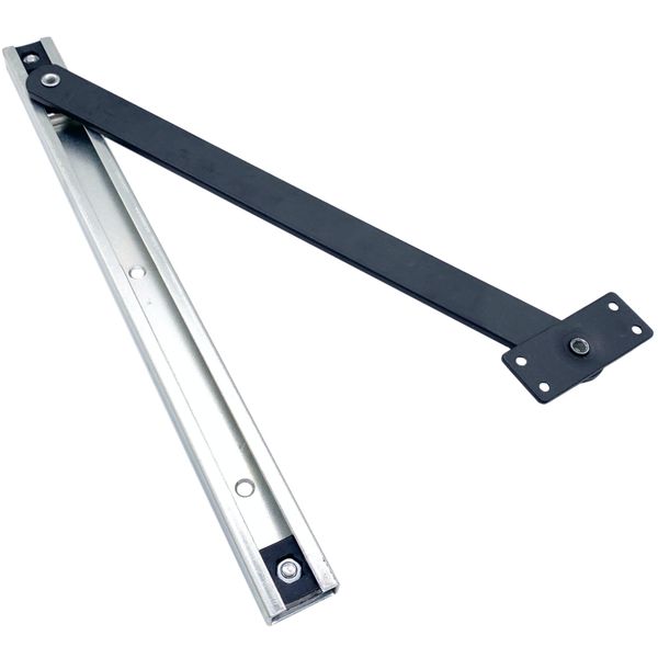 Door Restrictor Arm Stay Mortice Overhead - 90° Opening - Black