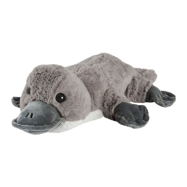 Warmies (CP-PLA-1)Fully Heatable Cuddly Toy scented with French Lavender -Platypus,Grey, Medium