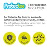 Protectoe Toe Protector Gel Toe Cap for 2nd & 3rd Toes - Pack of 10