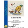 Mouseloft Walking the Dog - mini counted cross stitch kit