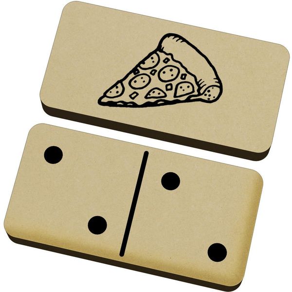 Azeeda 'Pizza Slice' Domino Set & Box (DM00009134)
