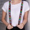 Buckle-Down Unisex Donuts Braces, multicoloured, One Size