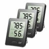 USA THERMOMETER INDOOR Digital LCD Hygrometer Temperature Humidity Meter Clock