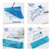 Threadart Black & White 10" x 12" Glitter Heat Transfer Vinyl Precut Sheets