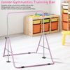 Updated Folding Gymnastics Bar w/ Adjustable Height Junior Expandable Horizontal