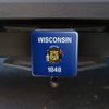GRAPHICS & MORE Wisconsin State Flag Tow Trailer Hitch Cover Plug Insert