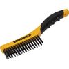 Roughneck ROU52044 10-Inch Shoe Handle Wire Brush Soft Grip