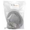 YCS basics 50 Foot DB9 9 Pin Serial / RS232 Male/Female Extension Cable