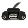 StarTech 1 ft Panel Mount USB Cable A to A - F/M